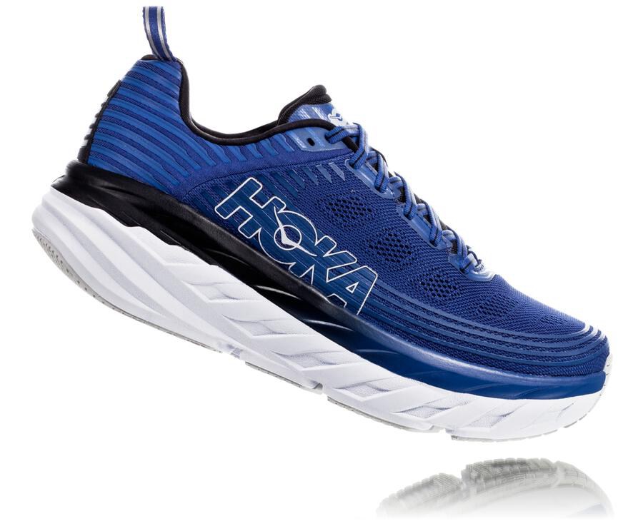 Tenis Hoka One One Masculino Azuis/Branco - Bondi 6 - 371-ZRQNHL